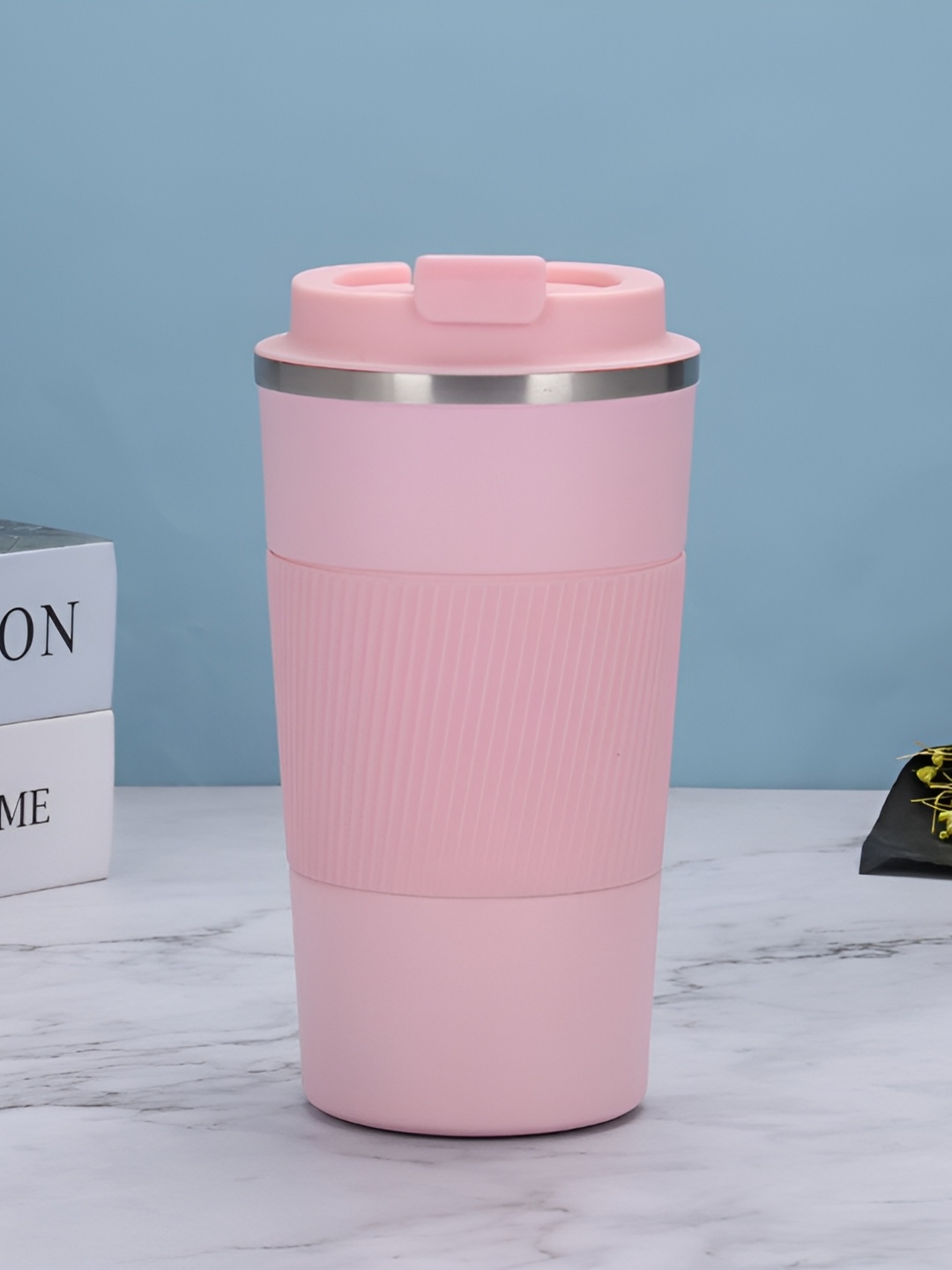 

Wosta Pink Stainless Steel Coffee Mugs With Lid 510 ML