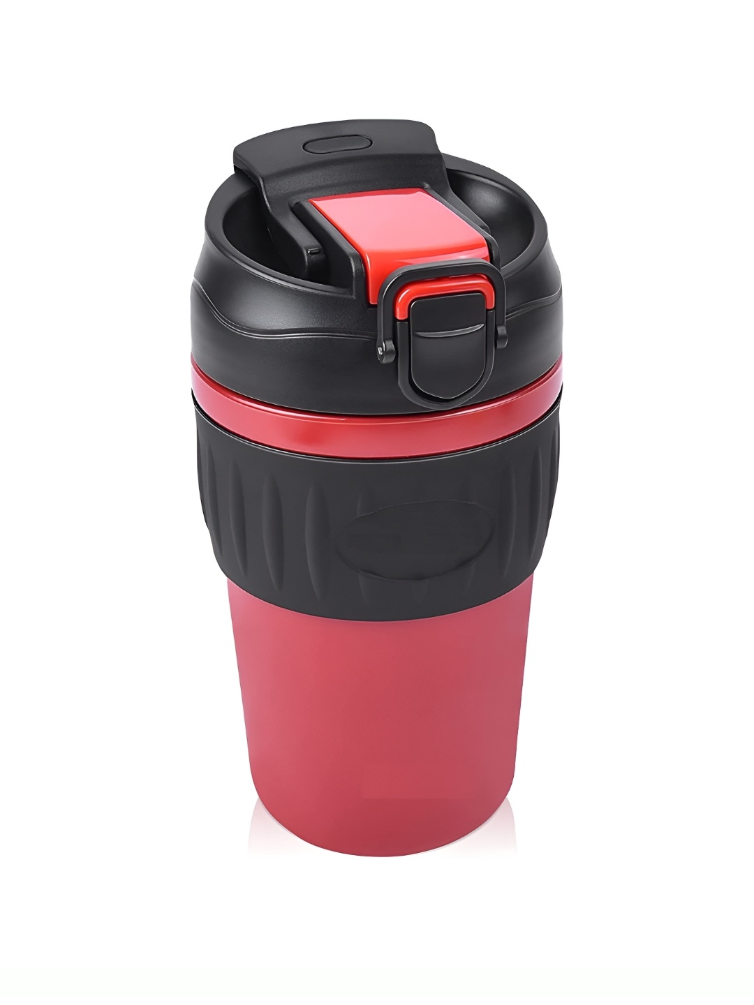 Wosta Red & Black Stainless Steel Core Solid Matte Coffee mug 480ML