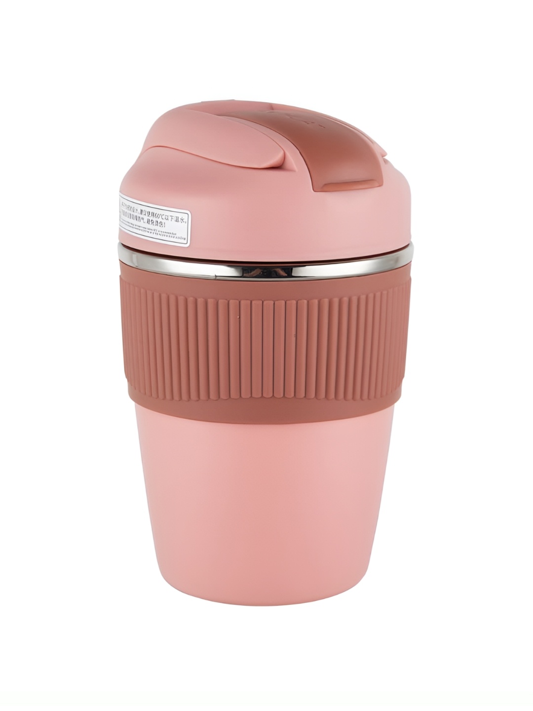 

Wosta Pink & Brown Stainless Steel Core Solid Matte Coffe mug 350ML