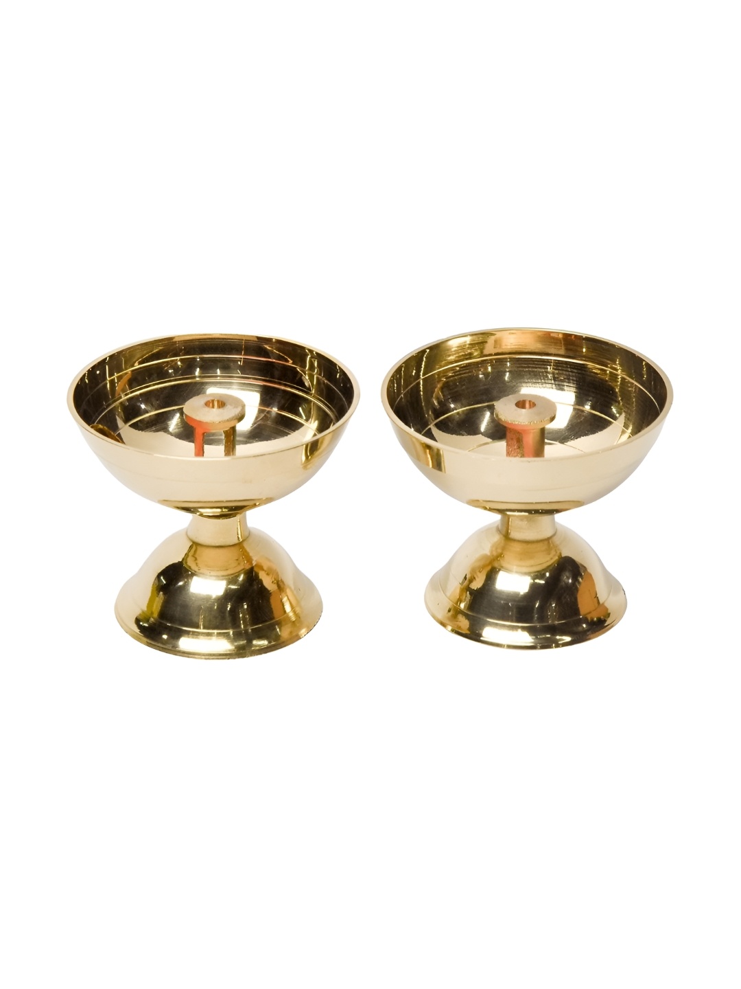 

Bhimonee Decor Aarti Gold Toned Nanda Pyali Diya, Yellow