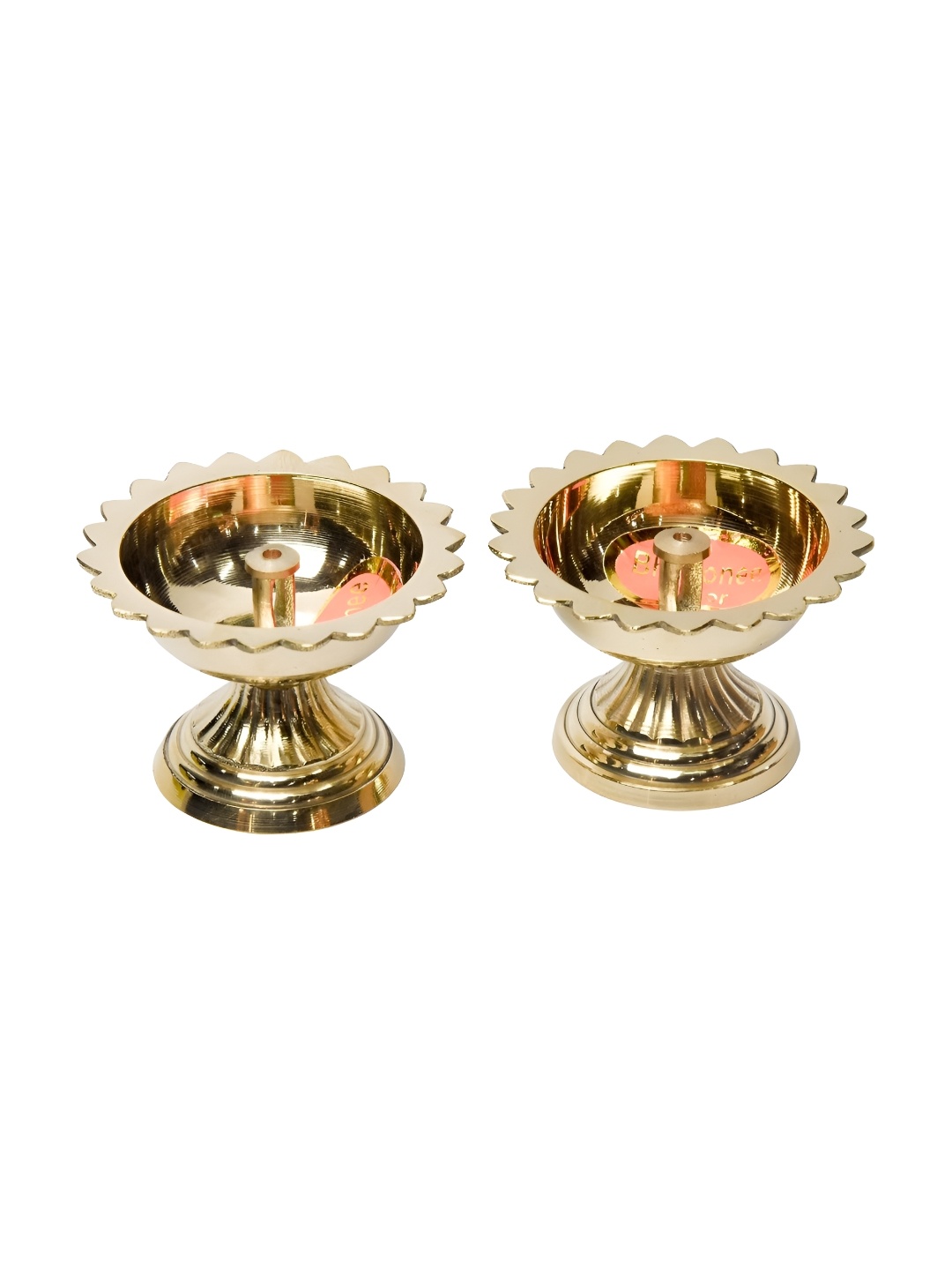 

Bhimonee Decor Gold Toned 2 Pieces Pure Brass Sunflower Diya Pooja Essentials