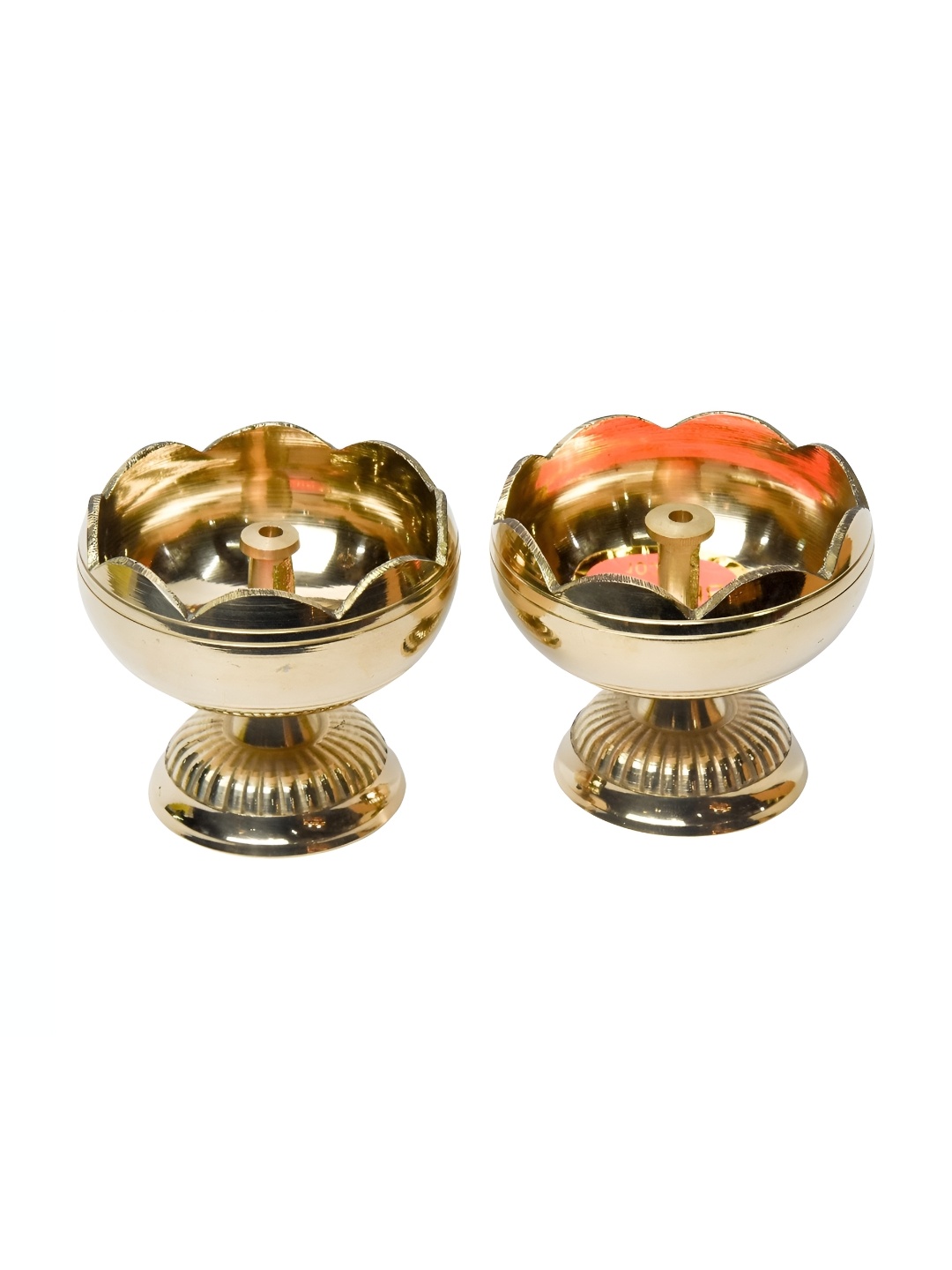 

Bhimonee Decor Gold Toned Aarti Nanda Diya Pooja Essentials