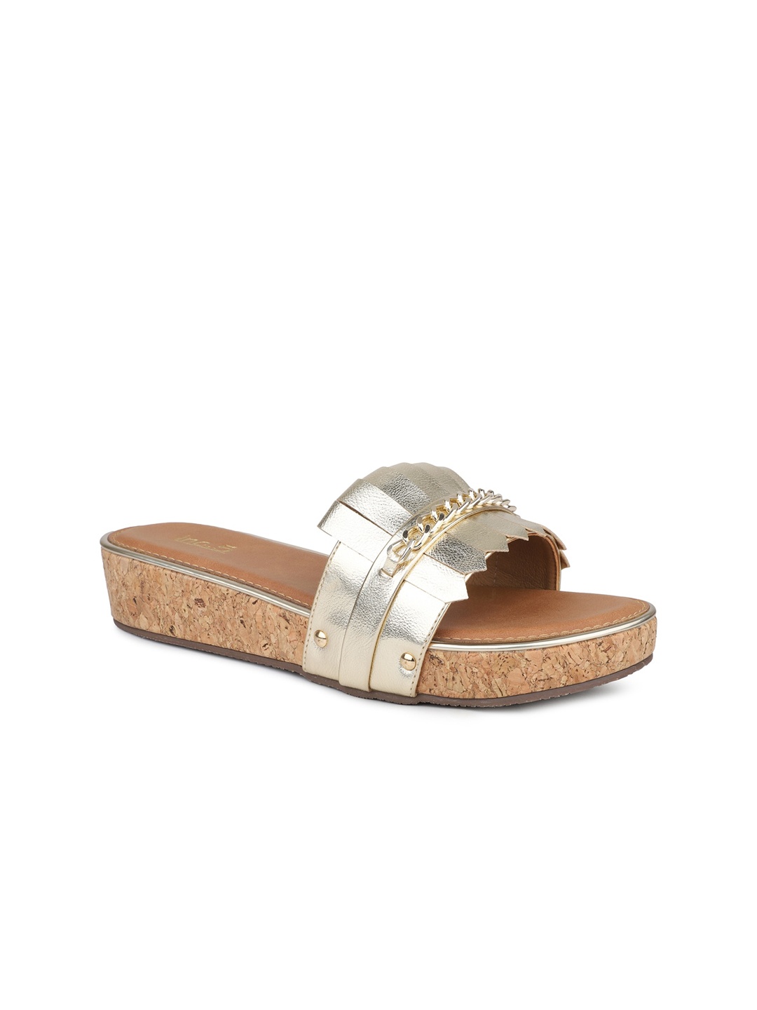 

Inc 5 Embellished Flatform Heels, Gold