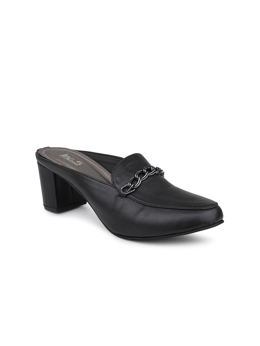 

Inc 5 Textured Mules Block Heels, Black