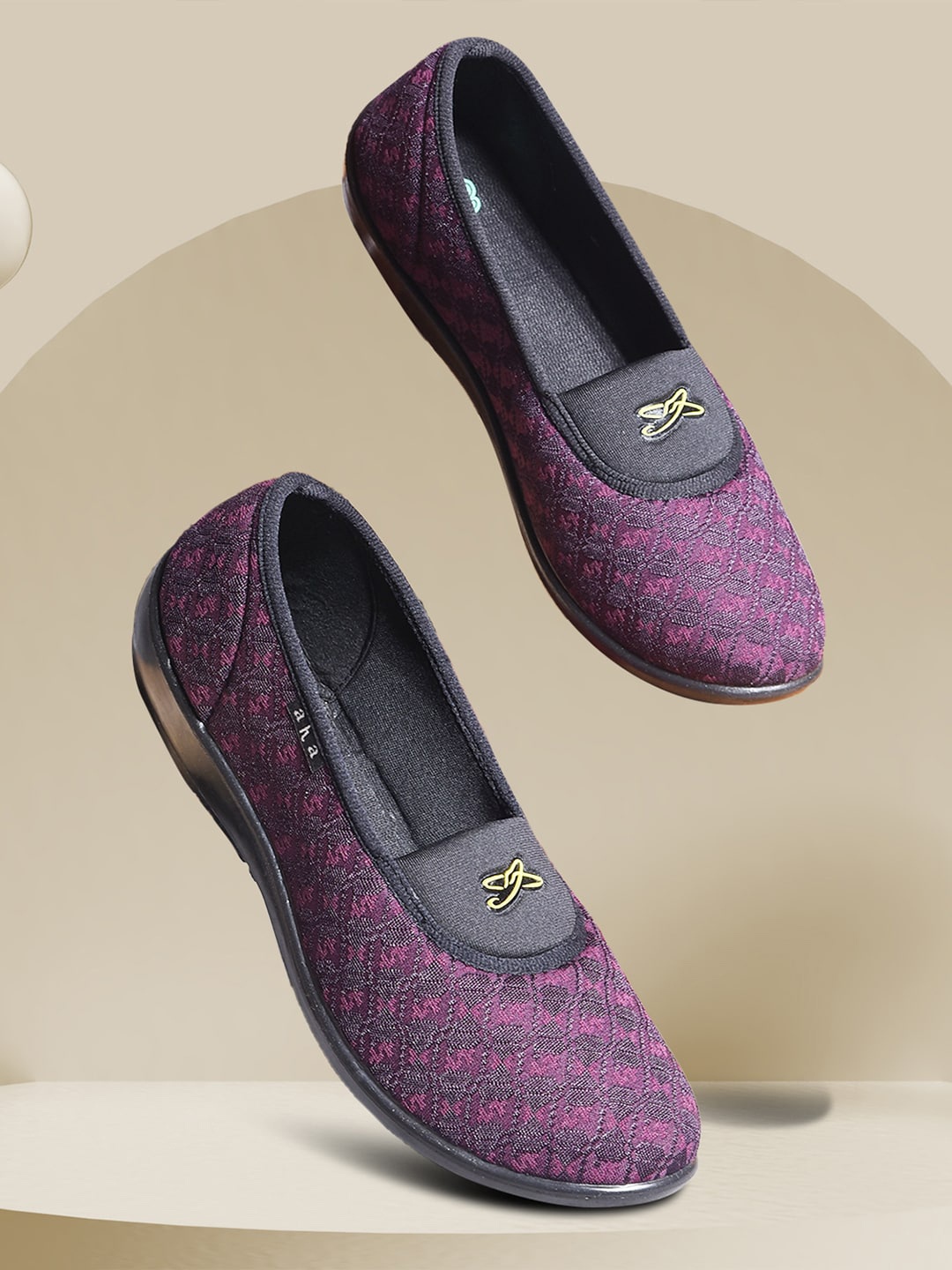 

Liberty Women Printed Canvas Lightweight Slip-On Sneakers, Purple