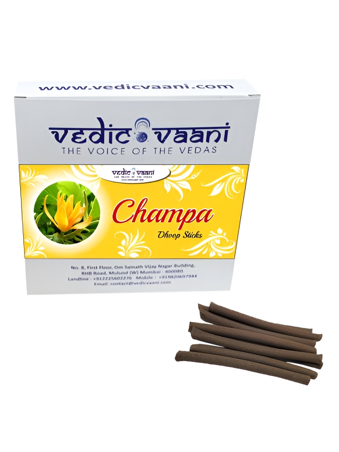 

VEDIC VAANI Brown Wooden Champa Dhoopam Incense Sticks