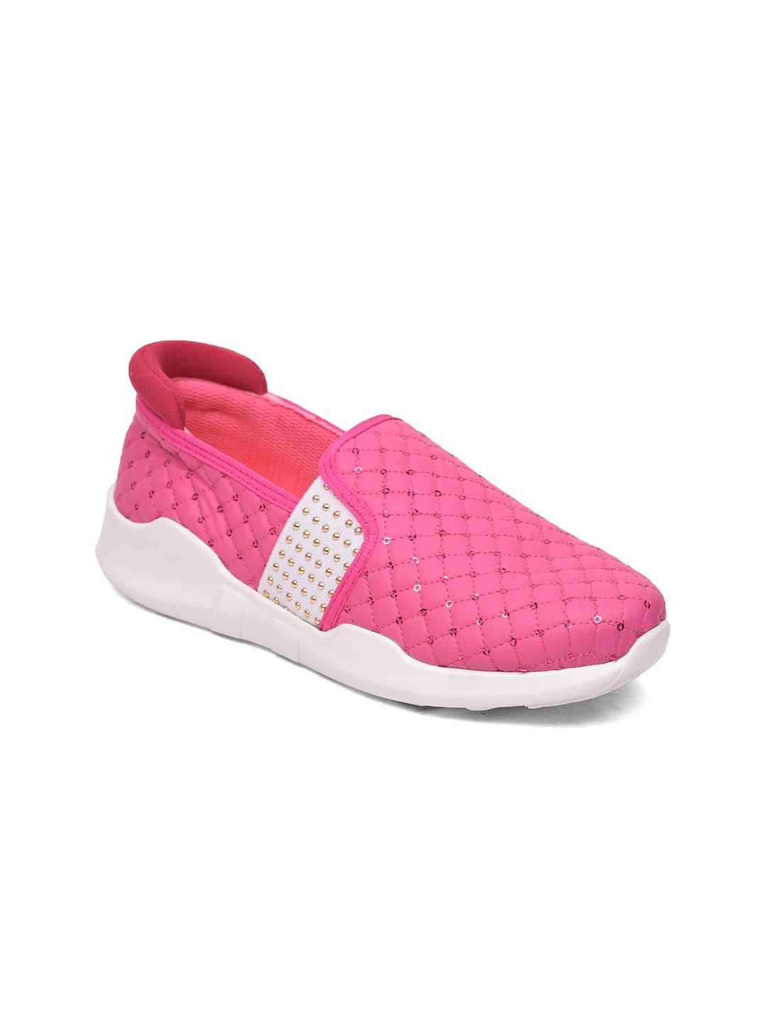 

Liberty Women Sequin Embellished Canvas Slip-On Sneakers, Pink