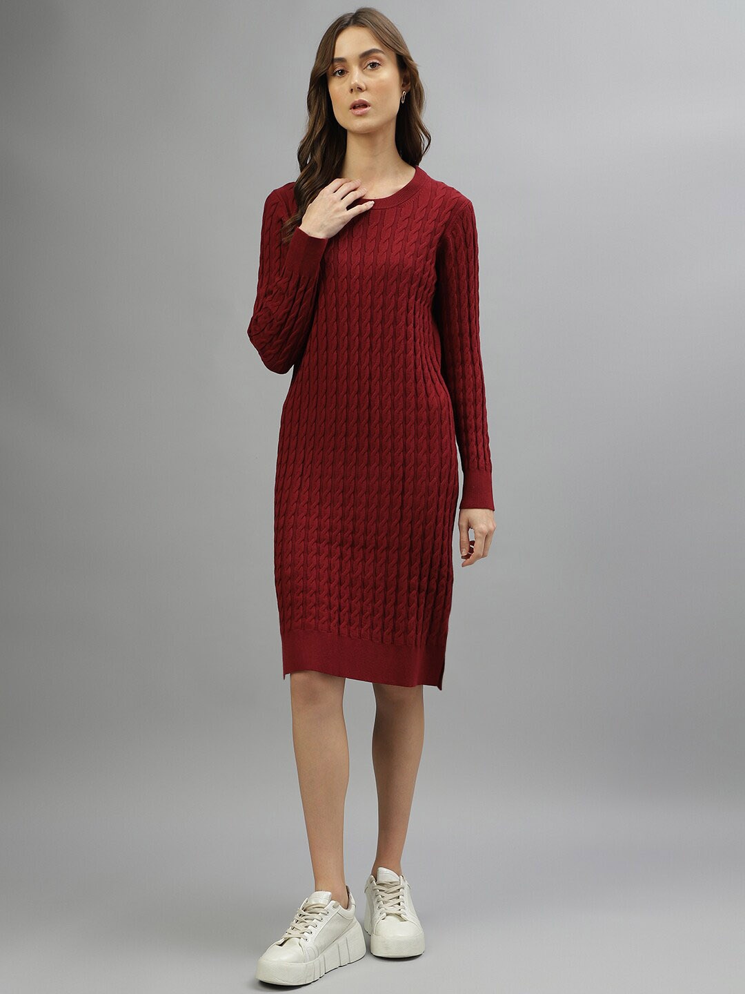 

GANT Self Design Sheath Dress, Red
