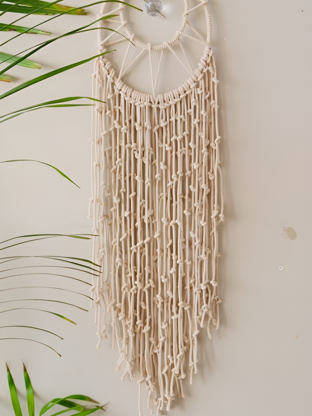 

Classy Tulip Off White Patterned Dream Catcher Wall Hanging