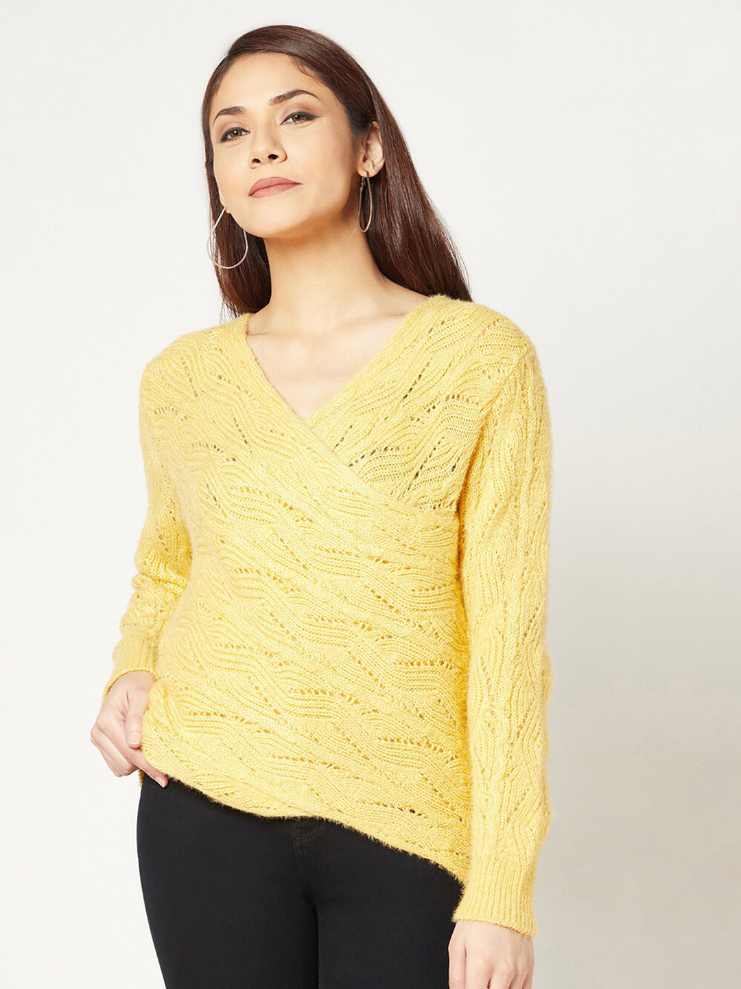

Knitstudio Cable Knit Woollen Pullover, Mustard