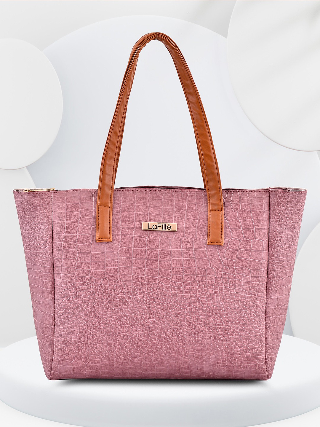 

LaFille Textured Structured Shoulder Bag, Purple