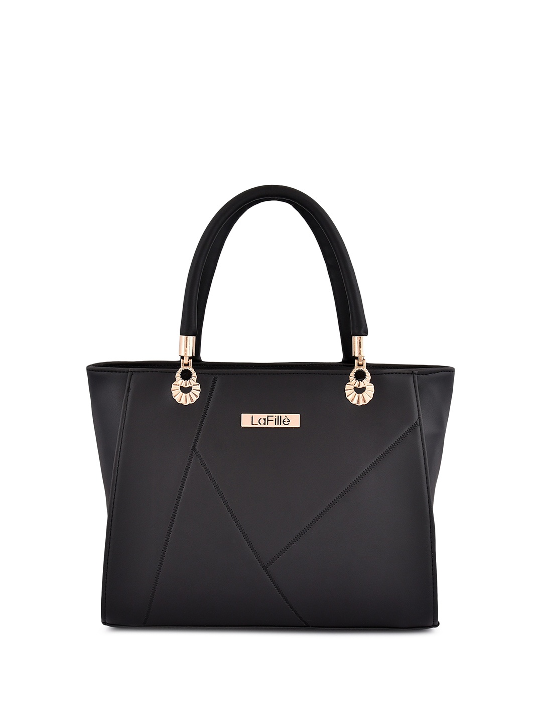

LaFille Structured Handheld Bag, Black