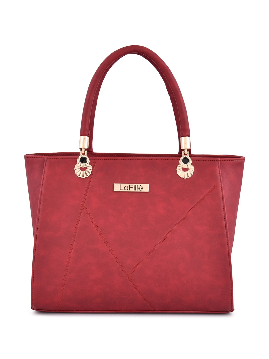 

LaFille Structured Handheld Bag, Maroon