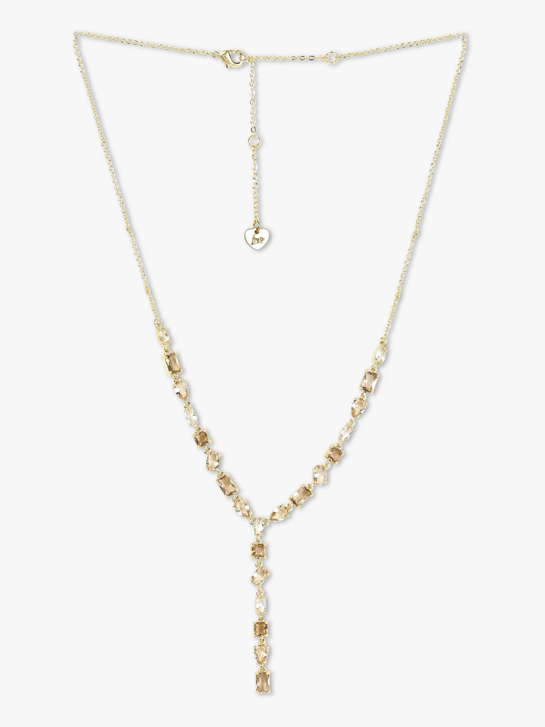 

ALDO Brass Gold-Plated Cubic Zirconia Studded Necklace