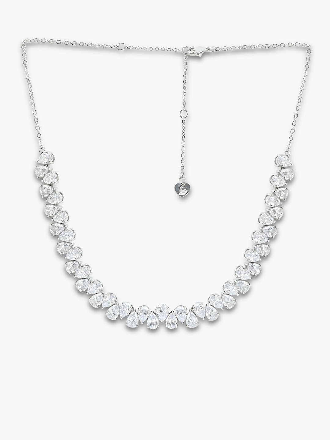 

ALDO Silver-Plated Cubic Zirconia Studded Necklace