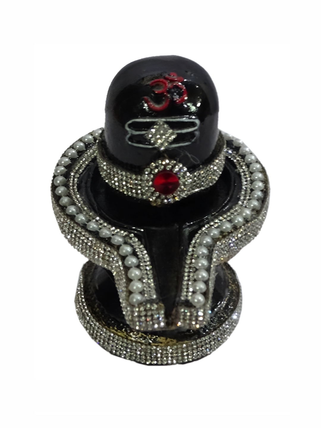 

SANKALAN CREATIONS Black & White Lord Shiva Shivling Idol Showpiece