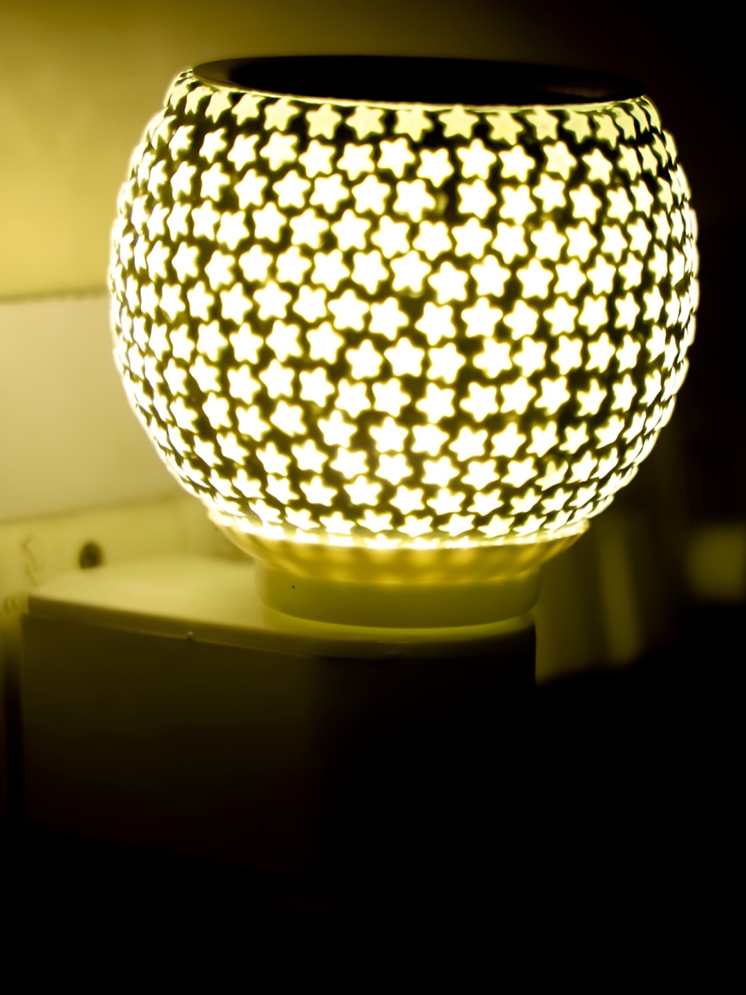 

Gojeeva White Camphor Diffuser Glass With Switch