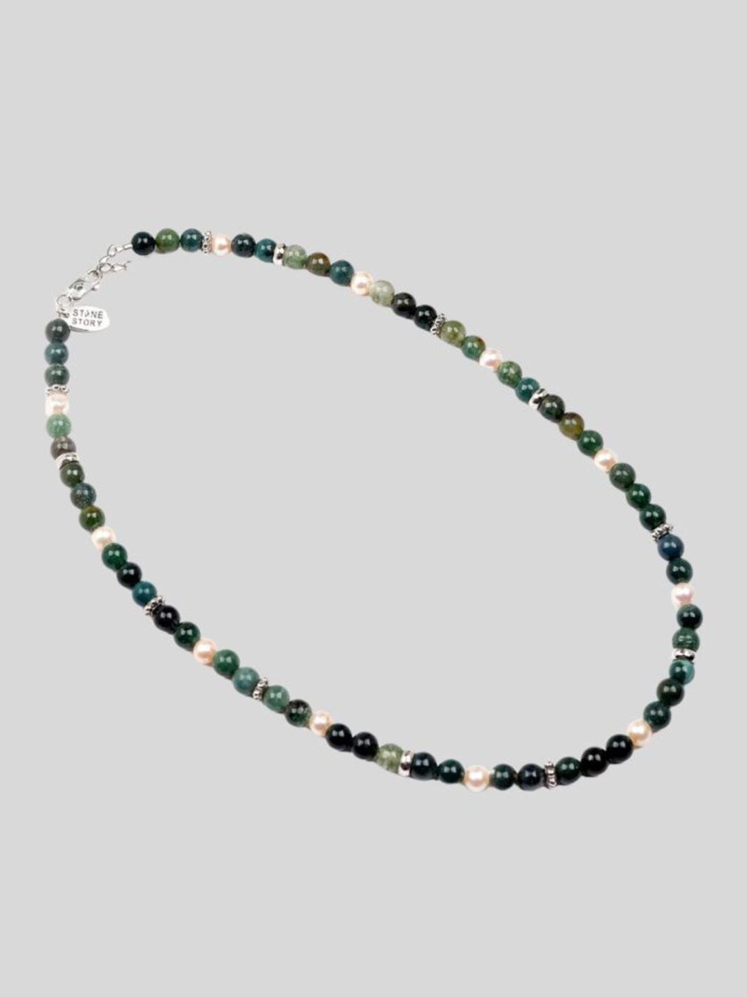 

Stone Story By Shruti Sterling Silver Necklace, Green