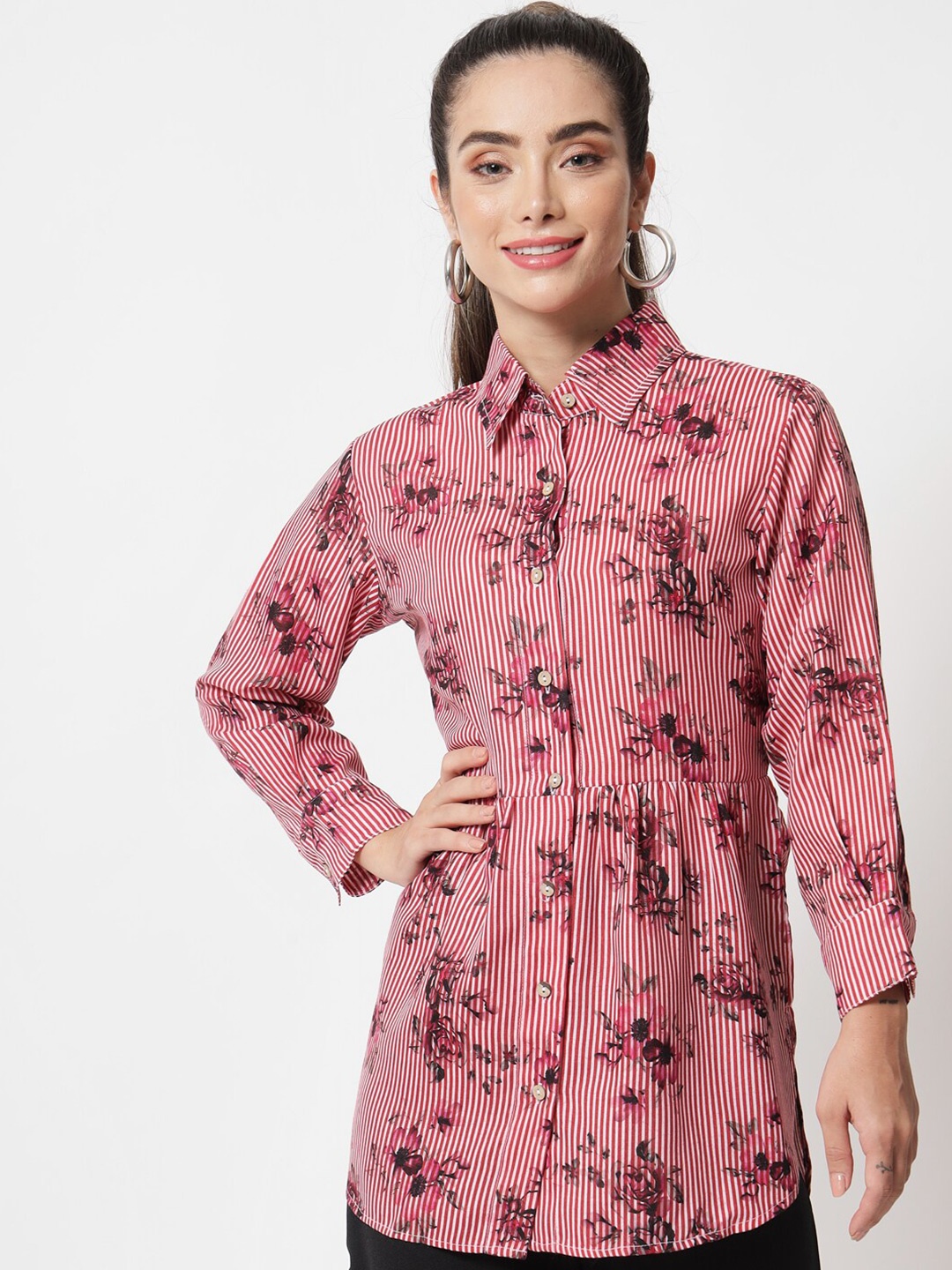 

Chemistry Red Print Dress