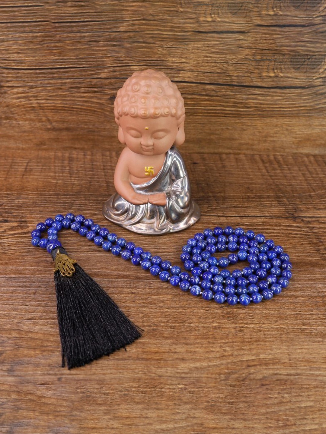 

RDK Unisex 108 Prayer Beaded Perfect For Mediation Prayer Mala Necklace, Blue