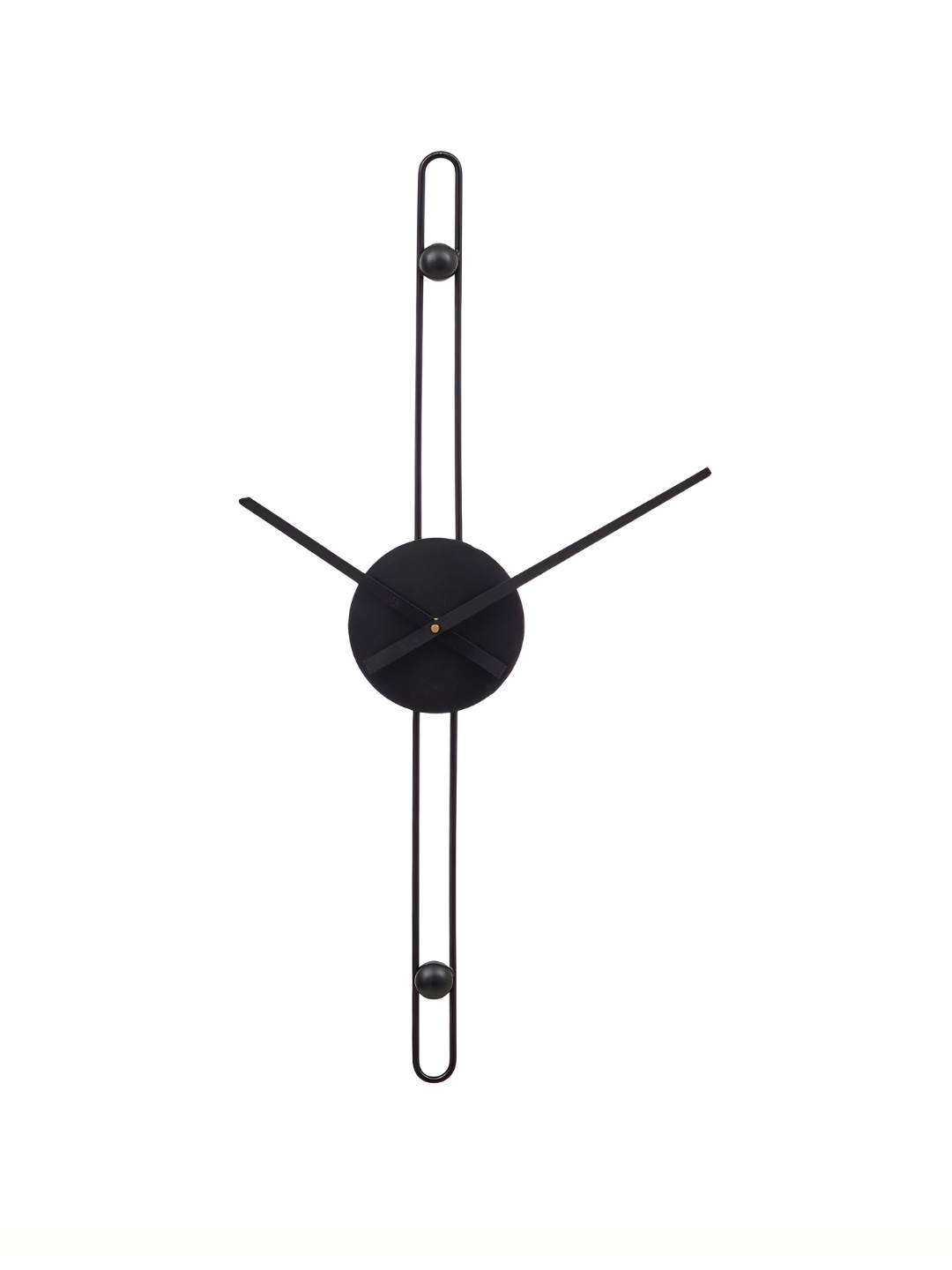 

Ancient Clock Makers Black Textured Round Contemporary Wall Clock