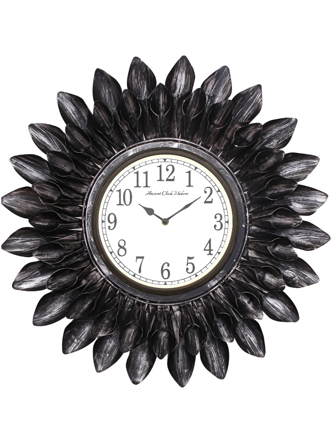 

Ancient Clock Makers Black and White Round Analogue Contemporary Wall Clock