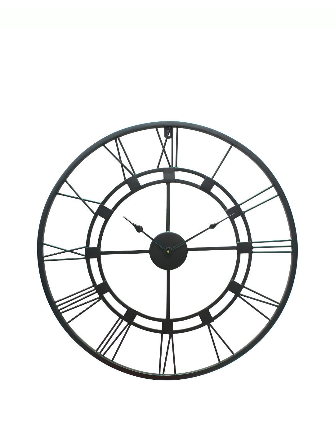 

Ancient Clock Makers Black Contemporary Metal Round Wall Clock