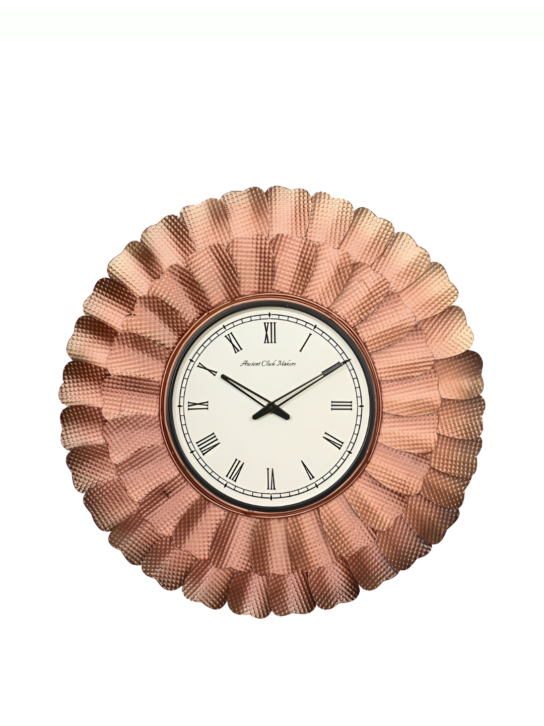 

Ancient Clock Makers Pink Textured Round Contemporary Analogue Wall Clock