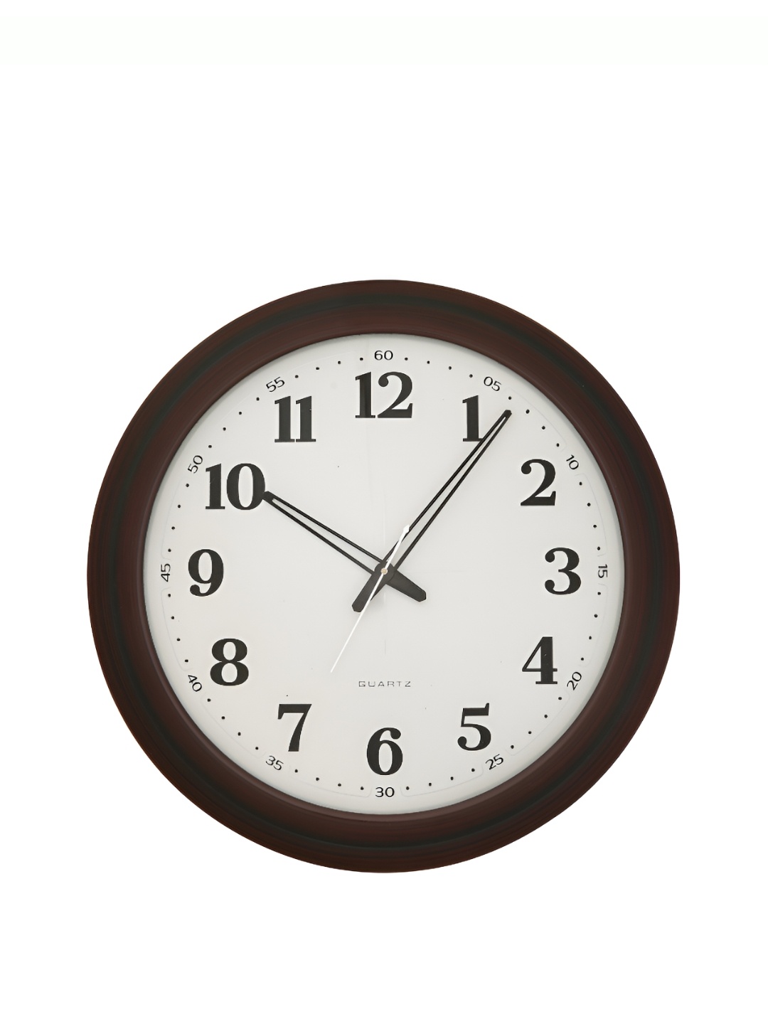 

Ancient Clock Makers Brown Round Shaped Wooden Traditional Wall Clock