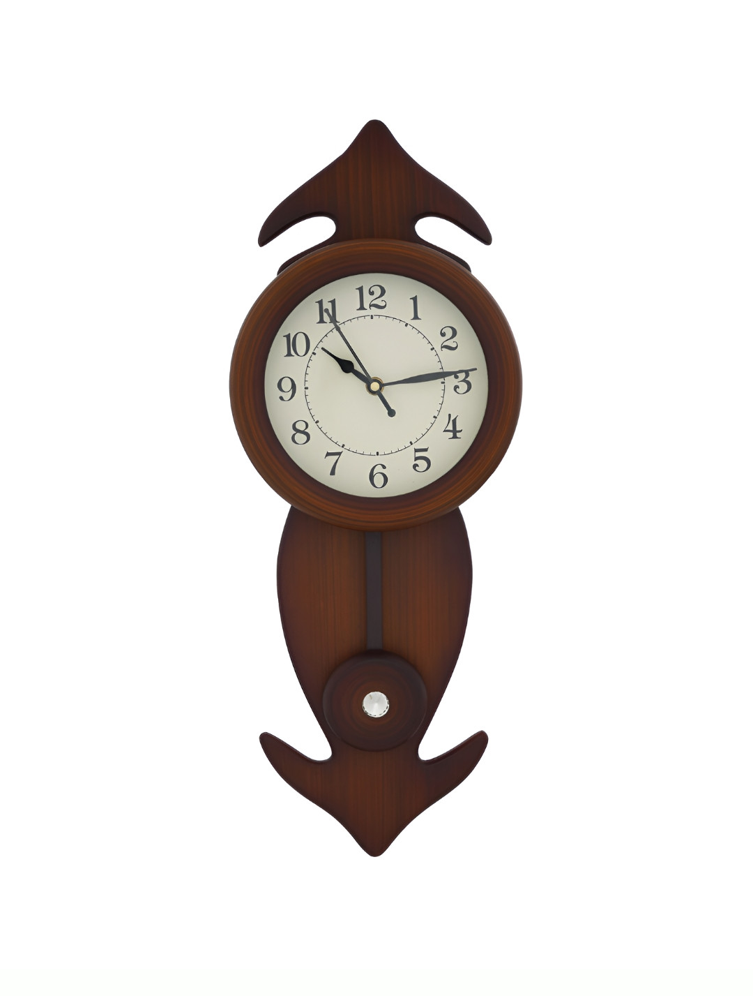 

Ancient Clock Makers Brown Round Traditional Wall Clock