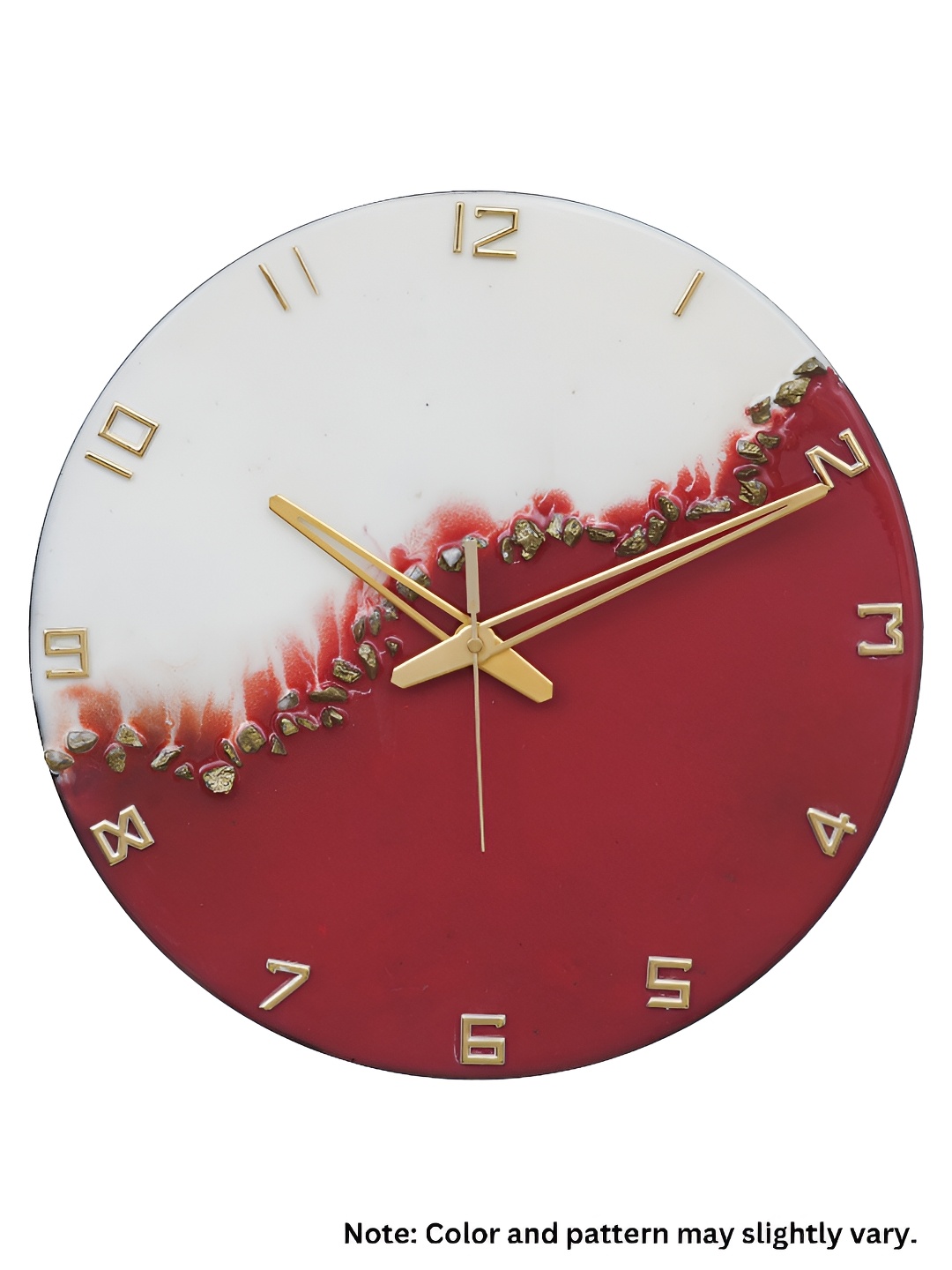 

Ancient Clock Makers White & Red Round Contemporary Wall Clock