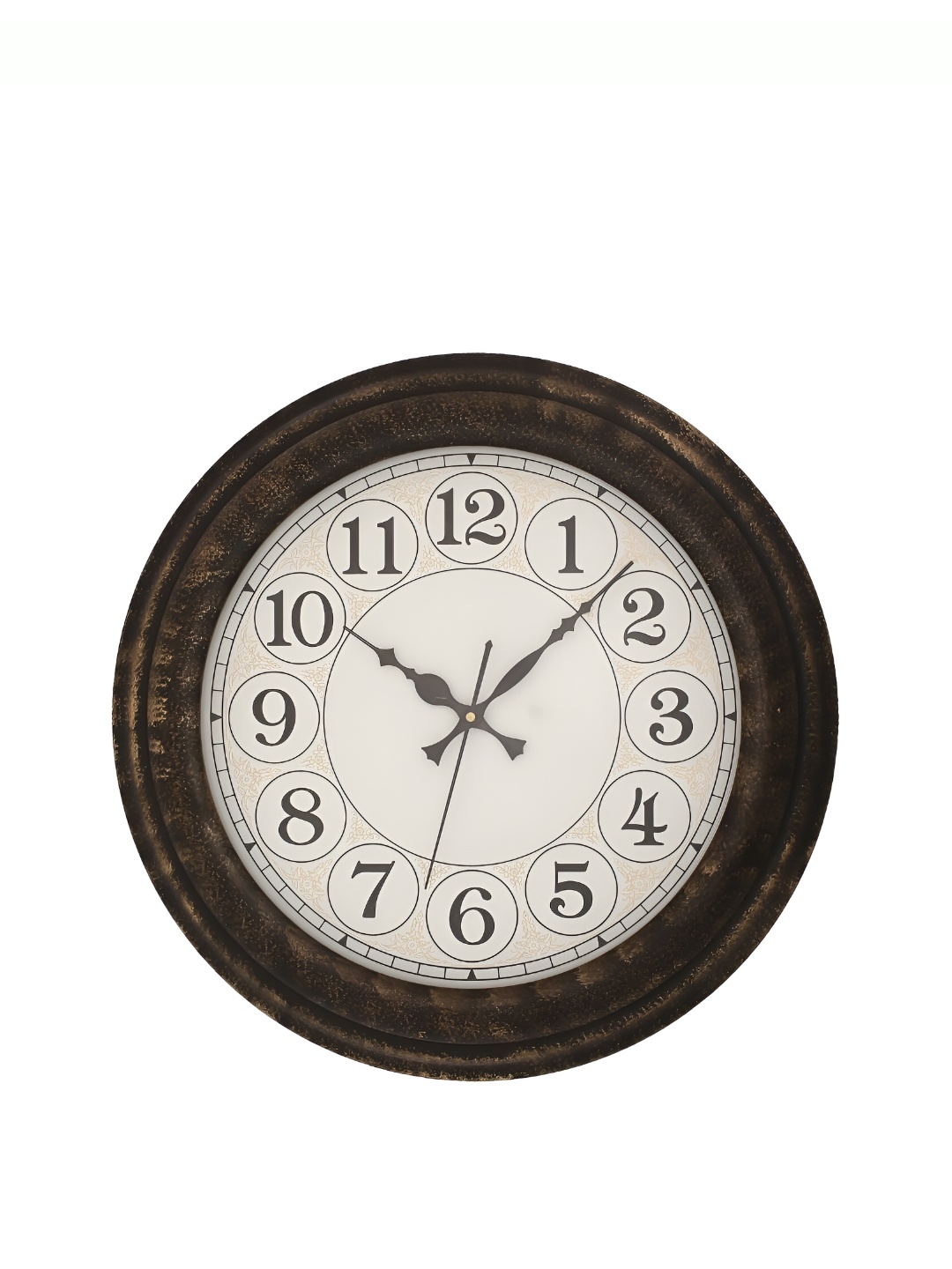 

Ancient Clock Makers Gold-Toned & Brown Traditional Wall Clock