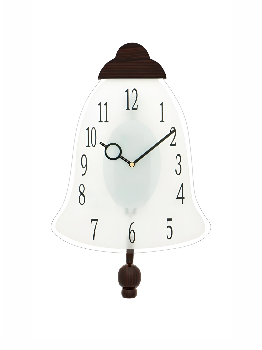 

Ancient Clock Makers Brown & White Abstract Shaped Traditional Wall Clock