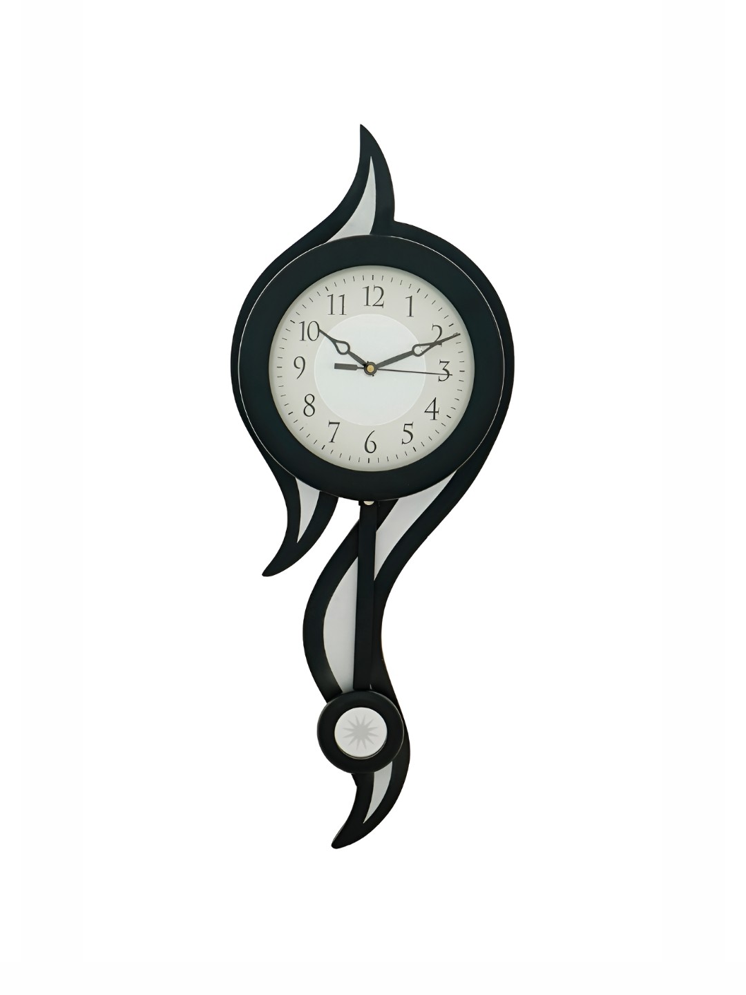 

Ancient Clock Makers Black Solid Traditional Wall Clock