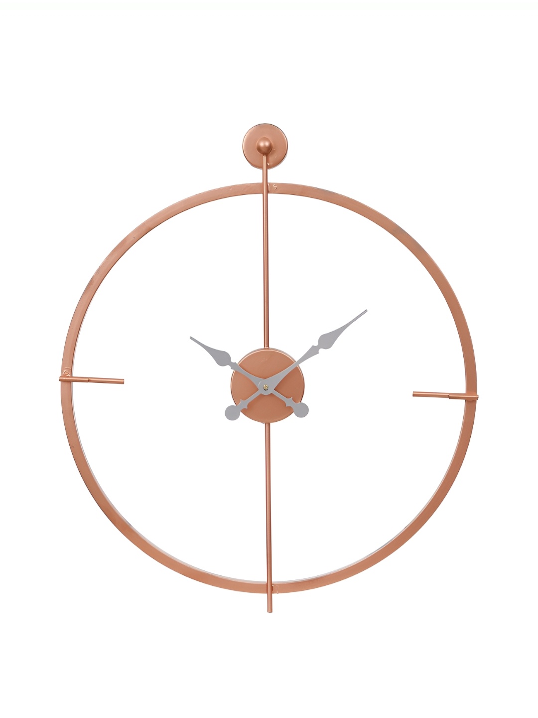 

Ancient Clock Makers Copper Toned Solid Round Traditional Wall Clock