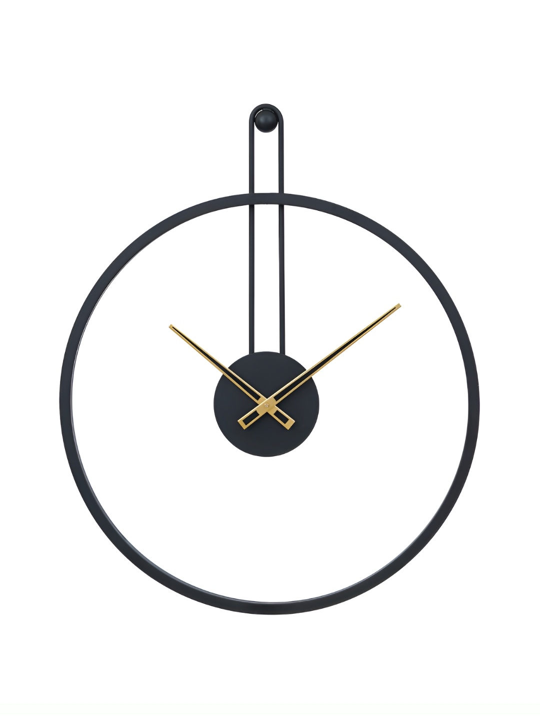 

Ancient Clock Makers Black Solid Round Traditional Wall Clock