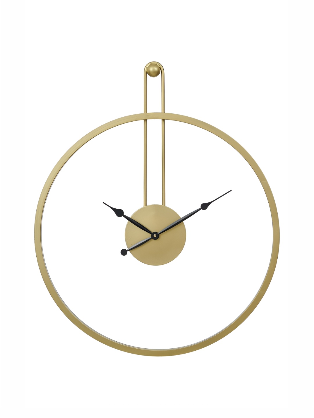 

Ancient Clock Makers Gold Toned Solid Round Traditional Wall Clock