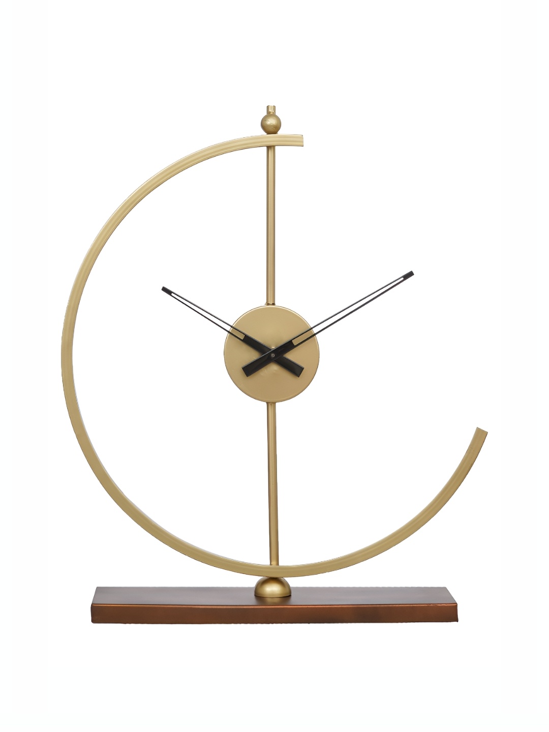

Ancient Clock Makers Gold Toned & Black Textured Round Contemporary Wall Clock