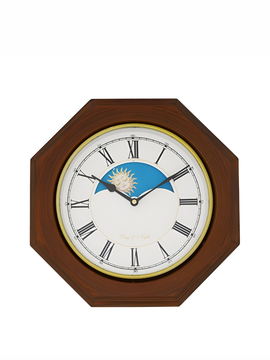 

Ancient Clock Makers Brown & White Textured Round Contemporary Wall Clock