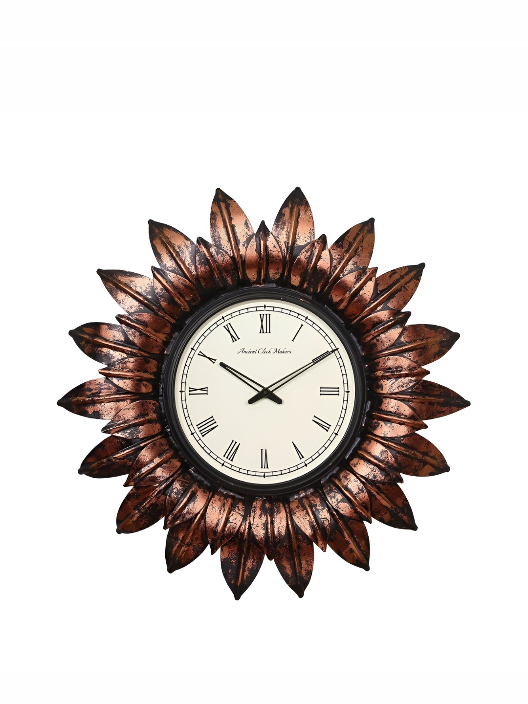 

Ancient Clock Makers Copper-Toned Traditional Wall Clock