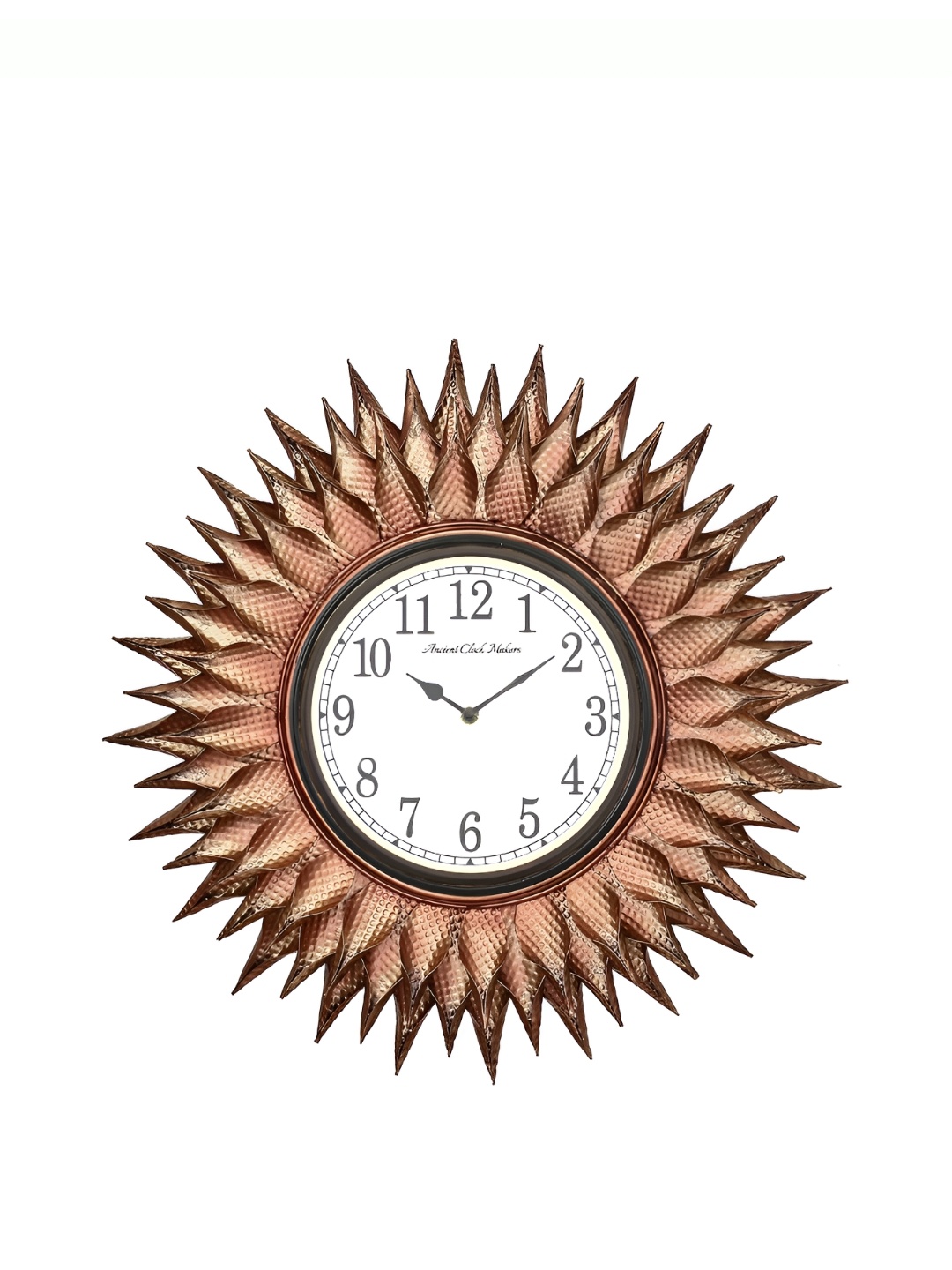 

Ancient Clock Makers Brown & White Textured Round Contemporary Wall Clock