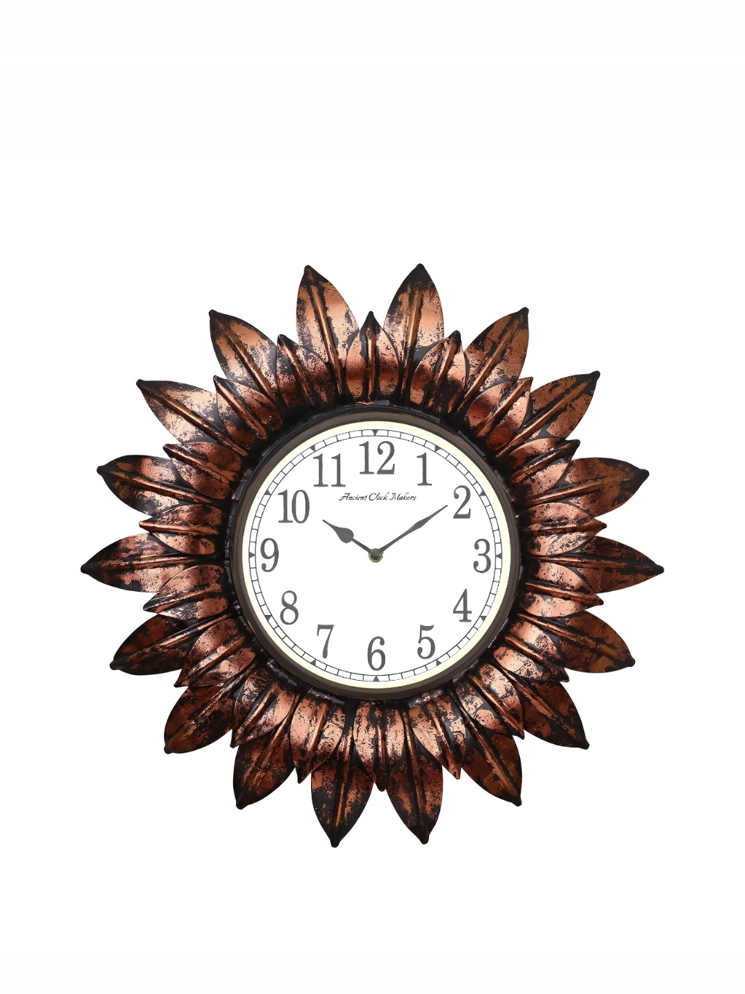 

Ancient Clock Makers Copper Toned & Black Traditional Wall Clock