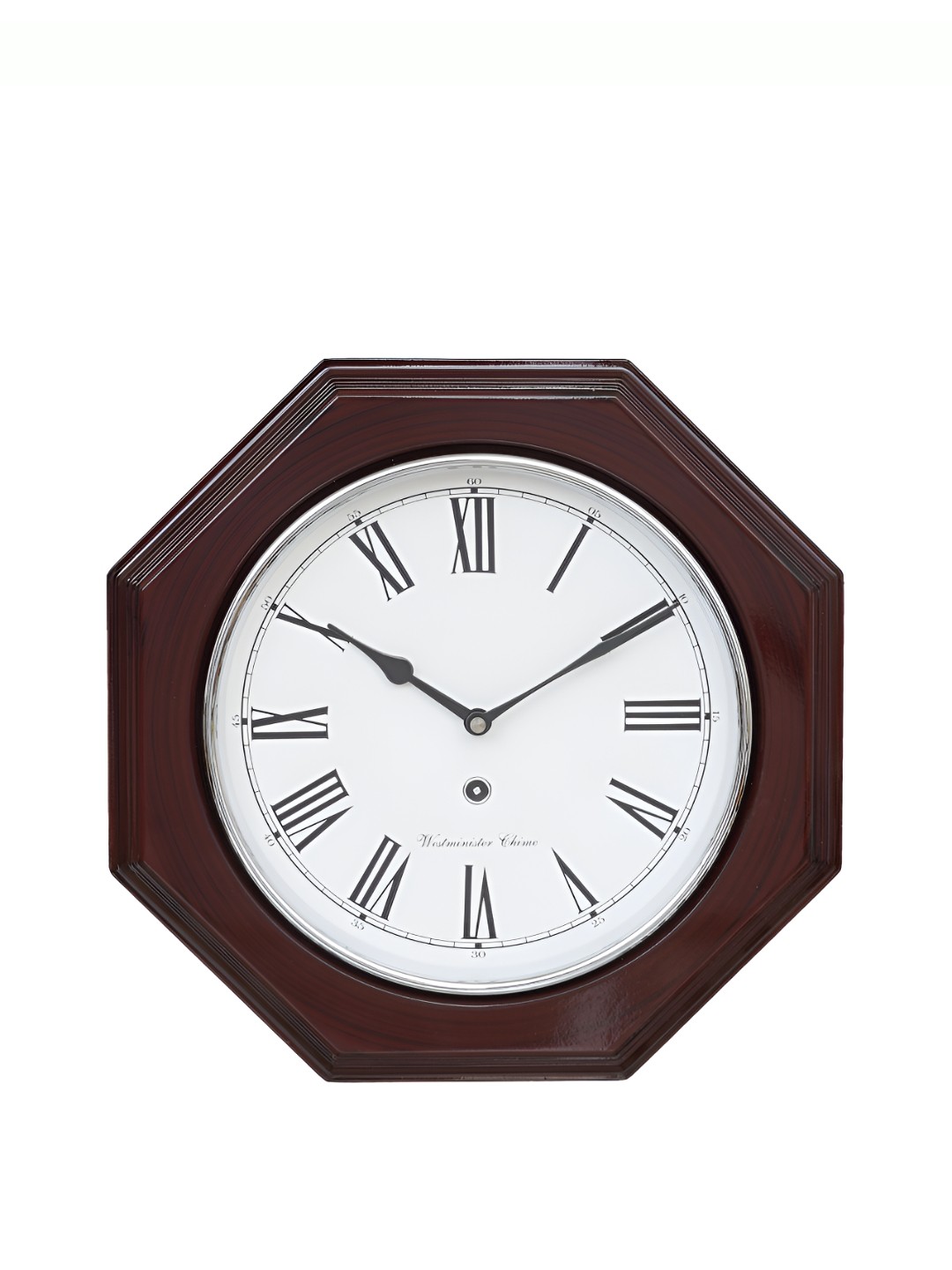 

Ancient Clock Makers Brown & White Analogue Round Shaped Traditional Wall Clock