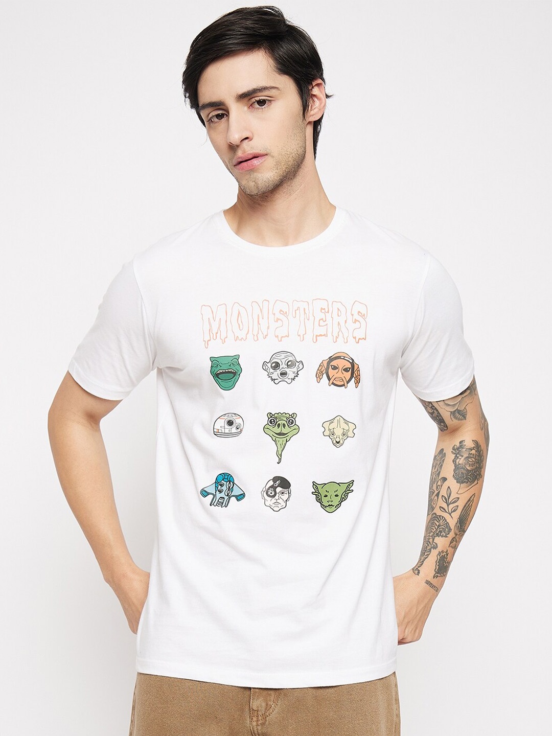

Kook N Keech Star Wars Graphic Printed Pure Cotton T-shirt, White