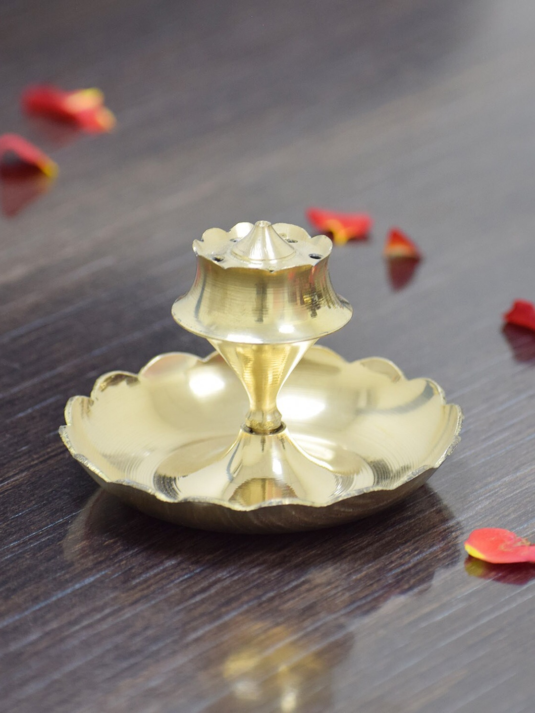 

PujaNPujari Silver Incense Stick Holder With Ash Catcher