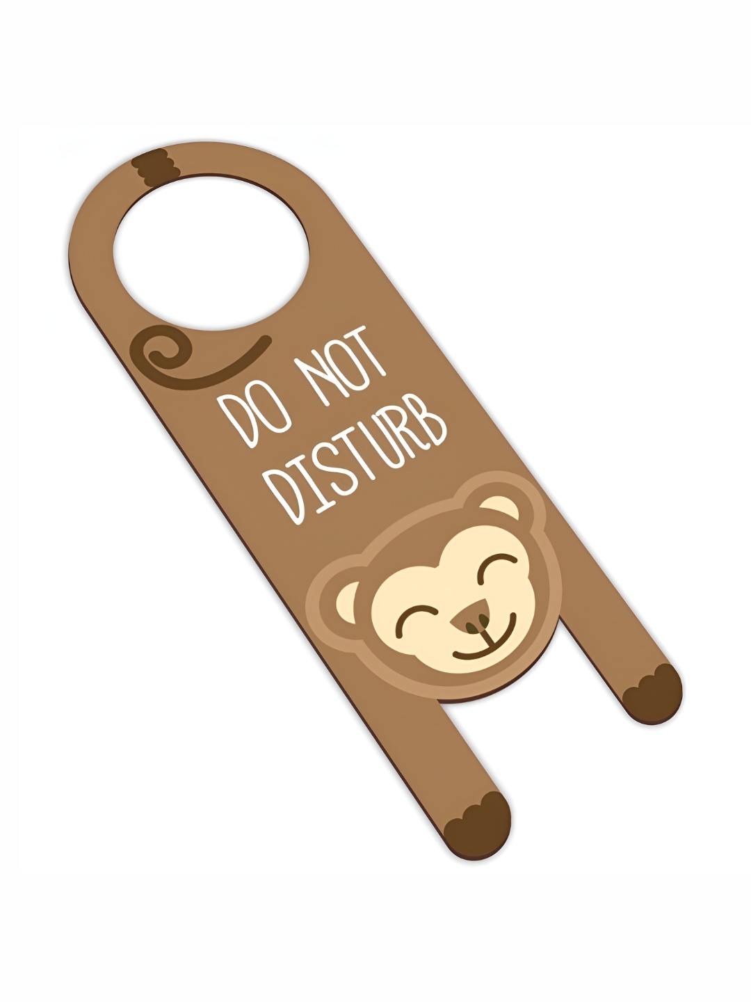 

CVANU Brown & White Do Not Disturb Sign Boards Wooden Hanging Wall Decor