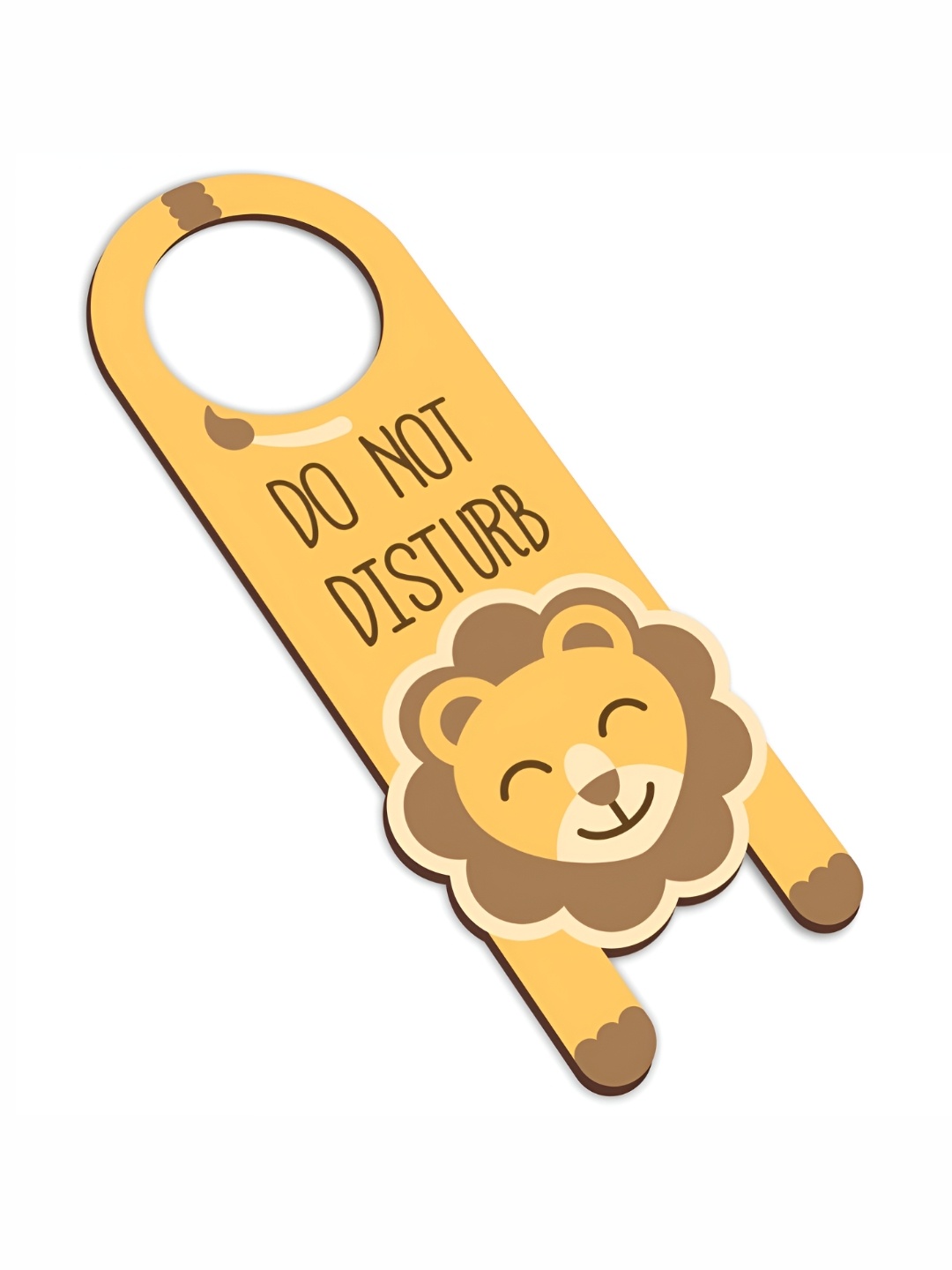 

CVANU Do Not Disturb Sign Boards Wooden Hanging Wall Decor, Yellow