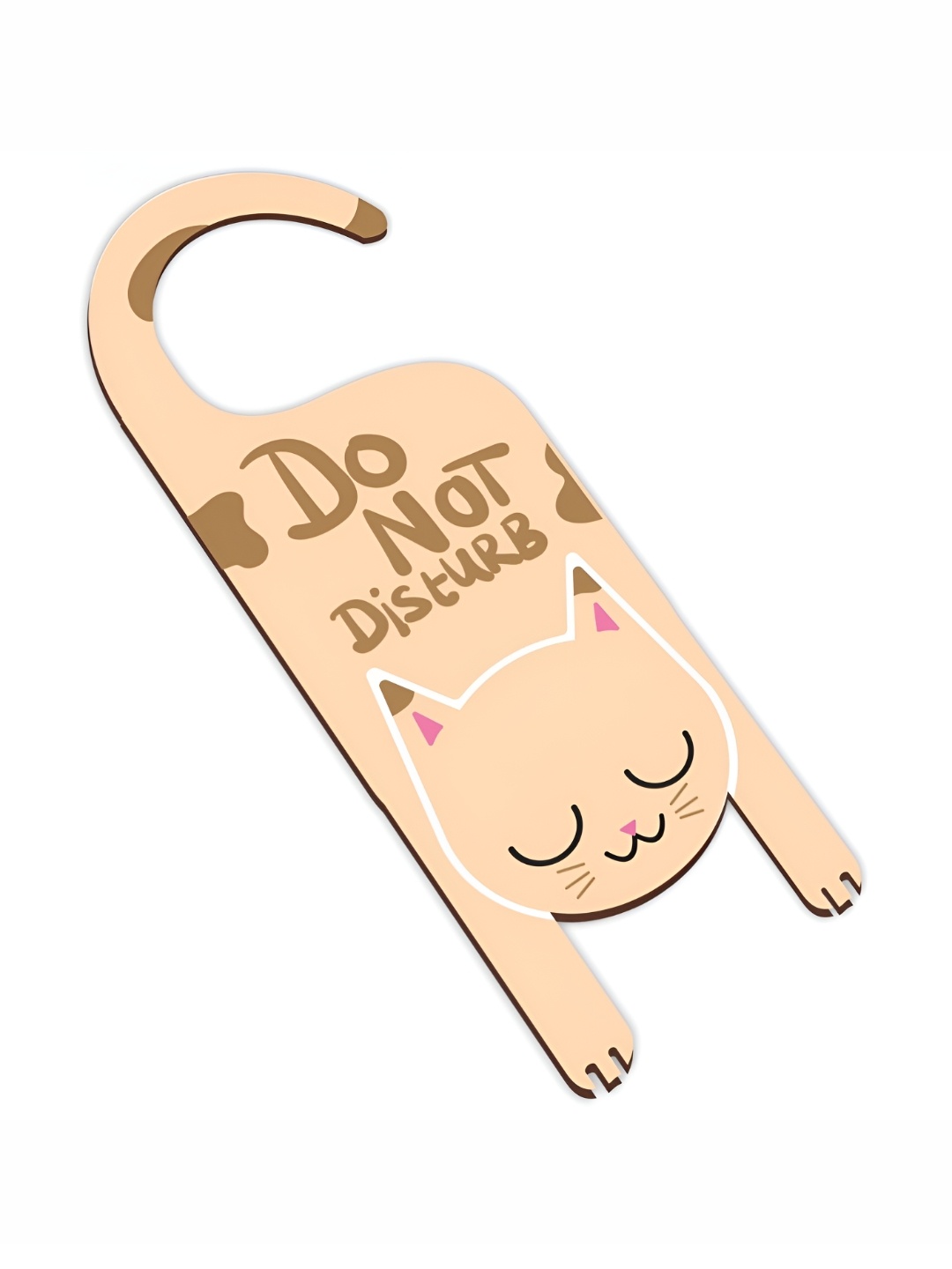 

CVANU Do Not Disturb Sign Boards Wooden Hanging Wall Decor, Beige