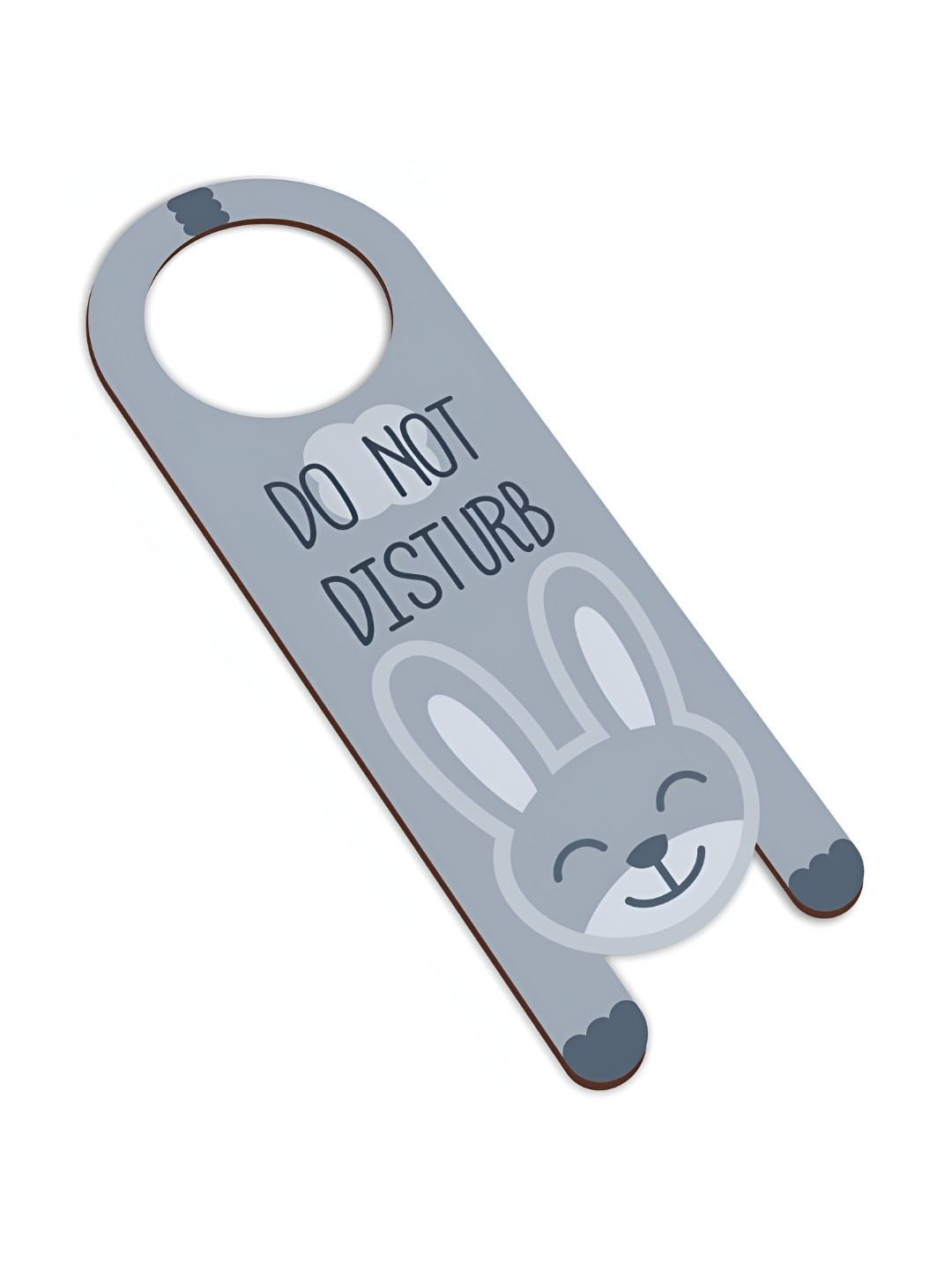 

CVANU Grey Melange Do Not Disturb Wooden Sign Hanger
