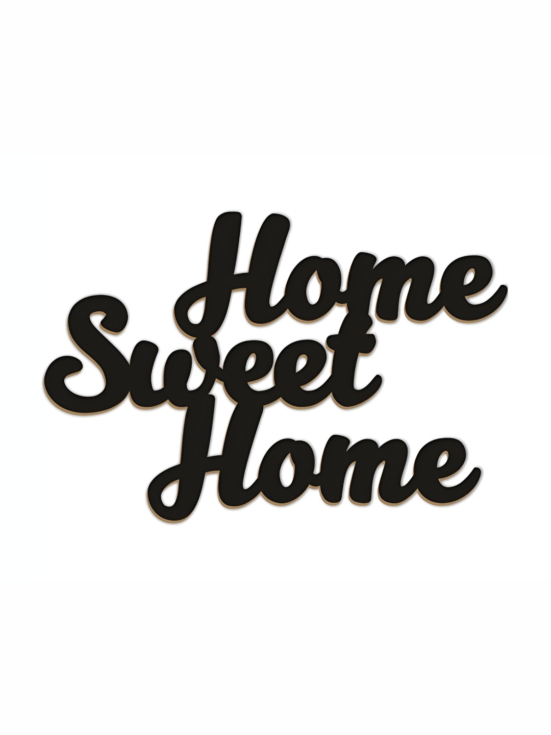 

CVANU Black Sweet Home Carved Wooden Wall Hanging